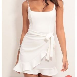 Lucy in the Sky Capri ruffle tie dress